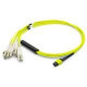 AddOn 40m MPO (Female) to 8xLC (Male) 8-strand Orange OS1 Fiber Fanout Cable - 100% compatible and guaranteed to work ADD-MPO-4LC40M9SMF