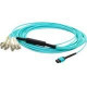 AddOn 10m MPO (Female) to 8xLC (Male) 8-strand Orange OM1 Fiber Fanout Cable - 100% compatible and guaranteed to work ADD-MPO-4LC10M6MMF