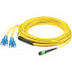 AddOn Fiber Optic Duplex Network Cable - 32.80 ft Fiber Optic Network Cable for Network Device - First End: 2 x MPO Female Network - Second End: 2 x SC Male Network - Patch Cable - 9/125 &micro;m - Yellow - 1 Pack ADD-MPO-4SC10M9SMF