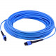 AddOn Fiber Optic Patch Network Cable - 623.36 ft Fiber Optic Network Cable for Network Device - First End: 1 x MPO/PC Female Network - Second End: 1 x MPO/PC Female Network - 10 Gbit/s - Patch Cable - Riser, OFNR, Armored - 50/125 &micro;m - Blue - 1