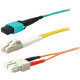 AddOn 30m MPO (Male) to MPO (Male) 12-strand Aqua OM3 Crossover Plenum-Rated Fiber Patch Cable - 100% compatible and guaranteed to work ADD-MPOMPO-30M5OM3MP
