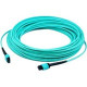 AddOn 3m MPO (Female) to MPO (Female) 12-Strand Aqua OM4 Crossover Fiber LSZH Patch Cable - 100% compatible and guaranteed to work ADD-MPOMPO-3M5OM4LZ