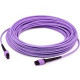 AddOn Fiber Optic Network Cable - 9.84 ft Fiber Optic Network Cable for Network Device - First End: 1 x MPO Female Network - Second End: 1 x MPO Female Network - Patch Cable - Purple - 1 Pack ADD-MPOMPO-3M5OM4P-PE