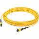 AddOn 15m MPO (Female) to MPO (Female) Yellow OS2 Duplex Fiber LSZH-rated Patch Cable - 49.20 ft Fiber Optic Network Cable for Transceiver, Network Device - MPO Female Network - MPO Female Network - Patch Cable - LSZH - 9/125 &micro;m - Yellow - 1 Pac