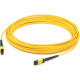 AddOn 45m MPO (Female) to MPO (Female) Yellow OS2 Duplex Fiber LSZH-rated Patch Cable - 147.64 ft Fiber Optic Network Cable for Transceiver, Network Device - MPO Female Network - MPO Female Network - Patch Cable - LSZH - 9/125 &micro;m - Yellow - 1 AD
