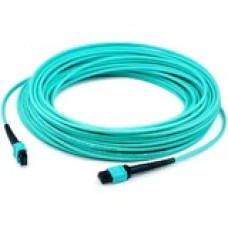 AddOn Fiber Optic Network Cable - 180.45 ft Fiber Optic Network Cable for Network Device - First End: 1 x MPO Female Network - Second End: 1 x MPO Female Network - Patch Cable - Aqua - 1 Pack ADD-MPOMPO-55M5OM4SA