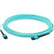 AddOn 7m MPO (Female) to MPO (Female) 12-strand Aqua OM3 Crossover Fiber OFNR (Riser-Rated) Patch Cable - 100% compatible and guaranteed to work ADD-MPOMPO-7M5OM3