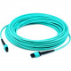 AddOn Fiber Optic Multiple Network Cable - 23 ft Fiber Optic Network Cable for Network Device - First End: 1 x MPO Female Network - Second End: 1 x MPO Female Network - 1.25 GB/s - Patch Cable - 50/125 &micro;m - Aqua - 1 Pack ADD-MPOMPO-7M5OM4S