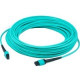 AddOn Fiber Optic Patch Network Cable - 262.50 ft Fiber Optic Network Cable for Network Device - First End: 1 x MPO Female Network - Second End: 1 x MPO Female Network - 1.25 GB/s - Patch Cable - 50/125 &micro;m - Aqua - 1 Pack ADD-MPOMPO-80M5OM3