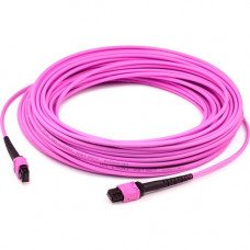 AddOn Fiber Optic Patch Network Cable - 3.28 ft Fiber Optic Network Cable for Network Device - MPO Female Network - MPO Female Network - 10 Gbit/s - Patch Cable - OFNP - Magenta - 1 ADD-MPOMPO1M5OM4SPMA