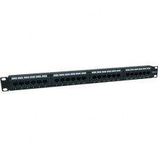 AddOn 19-inch Cat6 24-Port Straight Patch Panel with 110-Type 1U - 100% compatible and guaranteed to work ADD-PPST-24P110C6