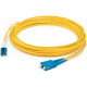 AddOn 0.15m LC (Male) to SC (Male) Yellow OS1 Duplex Fiber OFNR (Riser-Rated) Patch Cable - 100% compatible and guaranteed to work - TAA Compliance ADD-SC-LC-0.15M9SMF