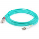 AddOn 0.5m LC (Male) to SC (Male) Aqua OM4 Duplex Fiber OFNR (Riser-Rated) Patch Cable - 100% compatible and guaranteed to work in OM4 and OM3 applications ADD-SC-LC-0.5M5OM4