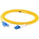 AddOn 0.5m LC (Male) to SC (Male) Yellow OS1 Duplex Fiber OFNR (Riser-Rated) Patch Cable - 100% compatible and guaranteed to work ADD-SC-LC-0.5M9SMF