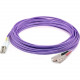 AddOn 10m SC (Male) to LC (Male) Purple OM1 Duplex PVC Fiber Patch Cable - 32.81 ft Fiber Optic Network Cable for Patch Panel, Hub, Switch, Media Converter, Router, Transceiver, Network Device - First End: 2 x LC Male Network - Second End: 2 x SC Male Net