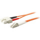 AddOn 5m LC (Male) to SC (Male) Orange OM1 Duplex Fiber OFNR (Riser-Rated) Patch Cable - 100% compatible and guaranteed to work - TAA Compliance ADD-SC-LC-5M6MMF