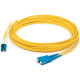AddOn Fiber Optic Duplex Patch Network Cable - 52.50 ft Fiber Optic Network Cable for Network Device - First End: 2 x LC Male Network - Second End: 2 x SC Male Network - Patch Cable - OFNR - 9/125 &micro;m - Yellow - 1 ADD-SC-LC-16M9SMF