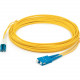 AddOn 1m LC (Male) to SC (Male) Yellow OS1 Duplex Fiber TAA Compliant OFNR (Riser-Rated) Patch Cable - 100% compatible and guaranteed to work - TAA Compliance ADD-SC-LC-1M9SMF-TAA