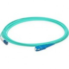 AddOn 1m LC (Male) to SC (Male) Aqua OM4 Simplex Fiber OFNR (Riser-Rated) Patch Cable - 3.28 ft Fiber Optic Network Cable for Network Device - First End: 1 x LC Male Network - Second End: 1 x SC Male Network - Patch Cable - 50/125 &micro;m - Aqua - 1 