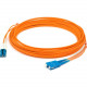 AddOn Fiber Optic Duplex Patch Network Cable - 65.60 ft Fiber Optic Network Cable for Transceiver, Network Device - First End: 2 x LC Male Network - Second End: 2 x SC Male Network - 10 Gbit/s - Patch Cable - OFNR - 50/125 &micro;m - Orange - 1 ADD-SC