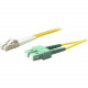 AddOn 20m LC (Male) to SC (Male) Yellow OS1 Duplex Fiber OFNR (Riser-Rated) Patch Cable - 100% compatible and guaranteed to work - TAA Compliance ADD-SC-LC-20M9SMF