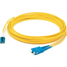 AddOn Fiber Optic Duplex Patch Network Cable - 268.96 ft Fiber Optic Network Cable for Network Device - First End: 2 x LC Male Network - Second End: 2 x SC Male Network - Patch Cable - OFNR - 9/125 &micro;m - Yellow - 1 Pack ADD-SC-LC-82M9SMF