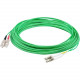 AddOn 2m SC (Male) to LC (Male) Green OM4 Duplex Fiber OFNR (Riser-Rated) Patch Cable - 6.56 ft Fiber Optic Network Cable for Transceiver, Network Device - First End: 2 x LC/PC Male Network - Second End: 2 x SC/PC Male Network - 100 Gbit/s - Patch Cable -