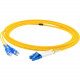 AddOn 2m LC (Male) to SC (Male) Yellow OS1 Duplex Fiber OFNR (Riser-Rated) Patch Cable - 100% compatible and guaranteed to work - TAA Compliance ADD-SC-LC-2M9SMF