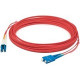 AddOn 20m LC (Male) to SC (Male) Red OM4 Duplex Fiber OFNR (Riser-Rated) Patch Cable - 65.62 ft Fiber Optic Network Cable for Transceiver, Network Device - First End: 2 x LC Male Network - Second End: 2 x SC Male Network - Patch Cable - 50/125 &micro;