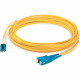 AddOn Fiber Optic Simplex Patch Network Cable - 98.40 ft Fiber Optic Network Cable for Transceiver, Network Device - First End: 1 x LC Male Network - Second End: 1 x SC Male Network - Patch Cable - OFNR - 9/125 &micro;m - Yellow - 1 ADD-SC-LC-30MS9OS2