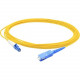 AddOn 9m LC (Male) to SC (Male) Yellow OS1 Simplex Fiber OFNR (Riser-Rated) Patch Cable - 100% compatible and guaranteed to work - TAA Compliance ADD-SC-LC-9MS9SMF