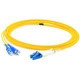 AddOn 45m SC (Male) to LC (Male) Yellow OS1 Duplex Fiber OFNR (Riser-Rated) Patch Cable - 100% compatible and guaranteed to work ADD-SC-LC-45M9SMF
