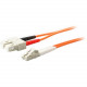 AddOn 9m LC (Male) to SC (Male) Orange OM1 Duplex Fiber OFNR (Riser-Rated) Patch Cable - 100% compatible and guaranteed to work - TAA Compliance ADD-SC-LC-9M6MMF