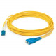 AddOn 77m LC (Male) to SC (Male) Straight Yellow OS2 Duplex Plenum Fiber Patch Cable - 252.56 ft Fiber Optic Network Cable for Transceiver, Network Device - First End: 2 x LC Male Network - Second End: 2 x SC Male Network - Patch Cable - Plenum - 9/125 &a