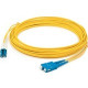 AddOn Fiber Optic Duplex Network Cable - 60.01 ft Fiber Optic Network Cable for Transceiver, Network Device - First End: 2 x LC Male Network - Second End: 2 x SC Male Network - Patch Cable - 9/125 &micro;m - Yellow - 1 Pack ADD-SC-LC-60F9SMF