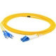 AddOn 65m LC (Male) to SC (Male) Yellow OS1 Duplex Fiber OFNR (Riser-Rated) Patch Cable - 100% compatible and guaranteed to work ADD-SC-LC-65M9SMF