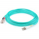 AddOn 64m LC (Male) to SC (Male) Straight Aqua OM4 Duplex Plenum Fiber Patch Cable - 209.97 ft Fiber Optic Network Cable for Network Device - First End: 2 x LC Male Network - Second End: 2 x SC Male Network - 10 Gbit/s - Patch Cable - Plenum - 50/125 &