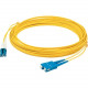 AddOn 50cm LC (Male) to SC (Male) Straight Yellow OS2 Duplex LSZH Fiber Patch Cable - 1.64 ft Fiber Optic Network Cable for Network Device - First End: 2 x LC/UPC Male Network - Second End: 2 x SC/UPC Male Network - Patch Cable - LSZH - 9/125 &micro;m