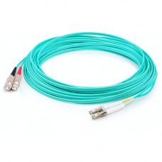AddOn Fiber Optic Duplex Patch Network Cable - 252.56 ft Fiber Optic Network Cable for Transceiver, Network Device - First End: 2 x LC Male Network - Second End: 2 x SC Male Network - Patch Cable - OFNR - 50/125 &micro;m - Aqua - 1 Pack ADD-SC-LC-77M5