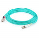 AddOn 76m LC (Male) to SC (Male) Straight Aqua OM4 Duplex LSZH Fiber Patch Cable - 249.28 ft Fiber Optic Network Cable for Transceiver, Network Device - First End: 2 x LC Male Network - Second End: 2 x SC Male Network - Patch Cable - LSZH - 50/125 &mi