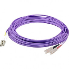 AddOn 7m LC (Male) to SC (Male) Purple OS2 Duplex Fiber OFNR (Riser-Rated) Patch Cable - 22.97 ft Fiber Optic Network Cable for Transceiver, Network Device - First End: 2 x LC Male Network - Second End: 2 x SC Male Network - Patch Cable - OFNR - 9/125 &am