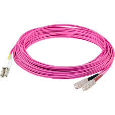 AddOn 7m LC (Male) to SC (Male) Pink OS2 Duplex Fiber OFNR (Riser-Rated) Patch Cable - 22.97 ft Fiber Optic Network Cable for Transceiver, Network Device - First End: 2 x LC Male Network - Second End: 2 x SC Male Network - Patch Cable - OFNR - 9/125 &