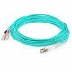 AddOn 92m LC (Male) to SC (Male) Straight Aqua OM4 Duplex LSZH Fiber Patch Cable - 301.84 ft Fiber Optic Network Cable for Network Device - First End: 2 x LC Male Network - Second End: 2 x SC Male Network - 10 Gbit/s - Patch Cable - LSZH - 50/125 &mic