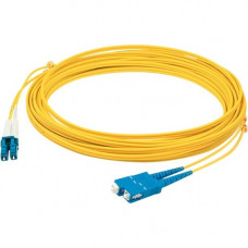 AddOn 96m LC (Male) to SC (Male) Straight Yellow OS2 Duplex LSZH Fiber Patch Cable - 314.96 ft Fiber Optic Network Cable for Network Device, Transceiver - First End: 2 x LC/UPC Male Network - Second End: 2 x SC/UPC Male Network - Patch Cable - LSZH - 9/12