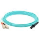 AddOn 20m MT-RJ (Male) to SC (Male) Aqua OM3 Duplex Fiber OFNR (Riser-Rated) Patch Cable - 100% compatible and guaranteed to work ADD-SC-MTRJ-20M5OM3