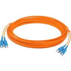 AddOn Fiber Optic Duplex Patch Network Cable - 49.21 ft Fiber Optic Network Cable for Network Device, Transceiver, Patch Panel, Hub, Switch, Media Converter, Router - First End: 2 x SC/PC Male Network - Second End: 2 x SC/PC Male Network - 10 Gbit/s - Pat