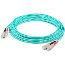 AddOn 57m SC (Male) to SC (Male) Straight Aqua OM4 Duplex LSZH Fiber Patch Cable - 186.96 ft Fiber Optic Network Cable for Network Device - First End: 2 x SC Male Network - Second End: 2 x SC Male Network - Patch Cable - LSZH - 50/125 &micro;m - Aqua 
