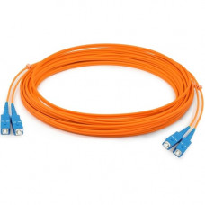 AddOn 25m SC (Male) to SC (Male) Orange OM1 Duplex Fiber OFNR (Riser-Rated) Patch Cable - 100% compatible and guaranteed to work ADD-SC-SC-25M6MMF
