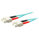 AddOn 2m SC (Male) to SC (Male) Aqua OM4 Duplex Fiber OFNR (Riser-Rated) Patch Cable - 100% compatible and guaranteed to work in OM4 and OM3 applications - RoHS, TAA Compliance ADD-SC-SC-2M5OM4