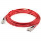 AddOn 2m SC (Male) to SC (Male) Red OS2 Duplex Fiber OFNP (Plenum-Rated) Patch Cable - 6.60 ft Fiber Optic Network Cable for Transceiver, Network Device - First End: 2 x SC Male Network - Second End: 2 x SC Male Network - Patch Cable - OFNP - Red - 1 Pack